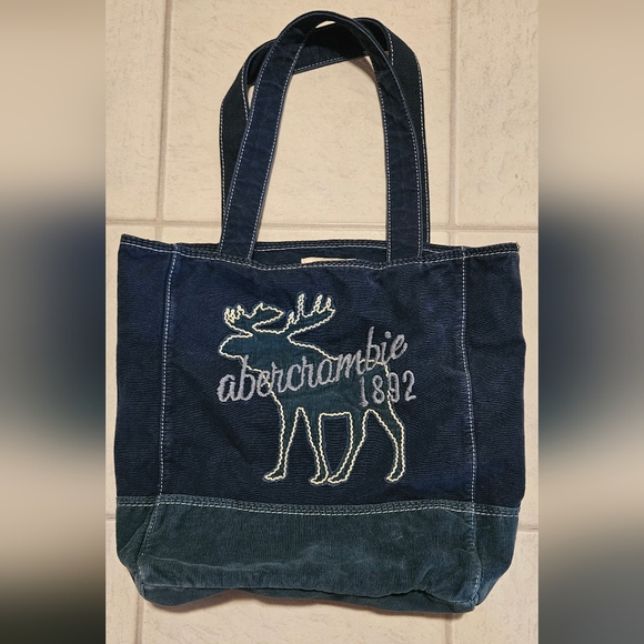 Abercrombie & Fitch Navy Blue Tote Bag - Picture 1 of 6